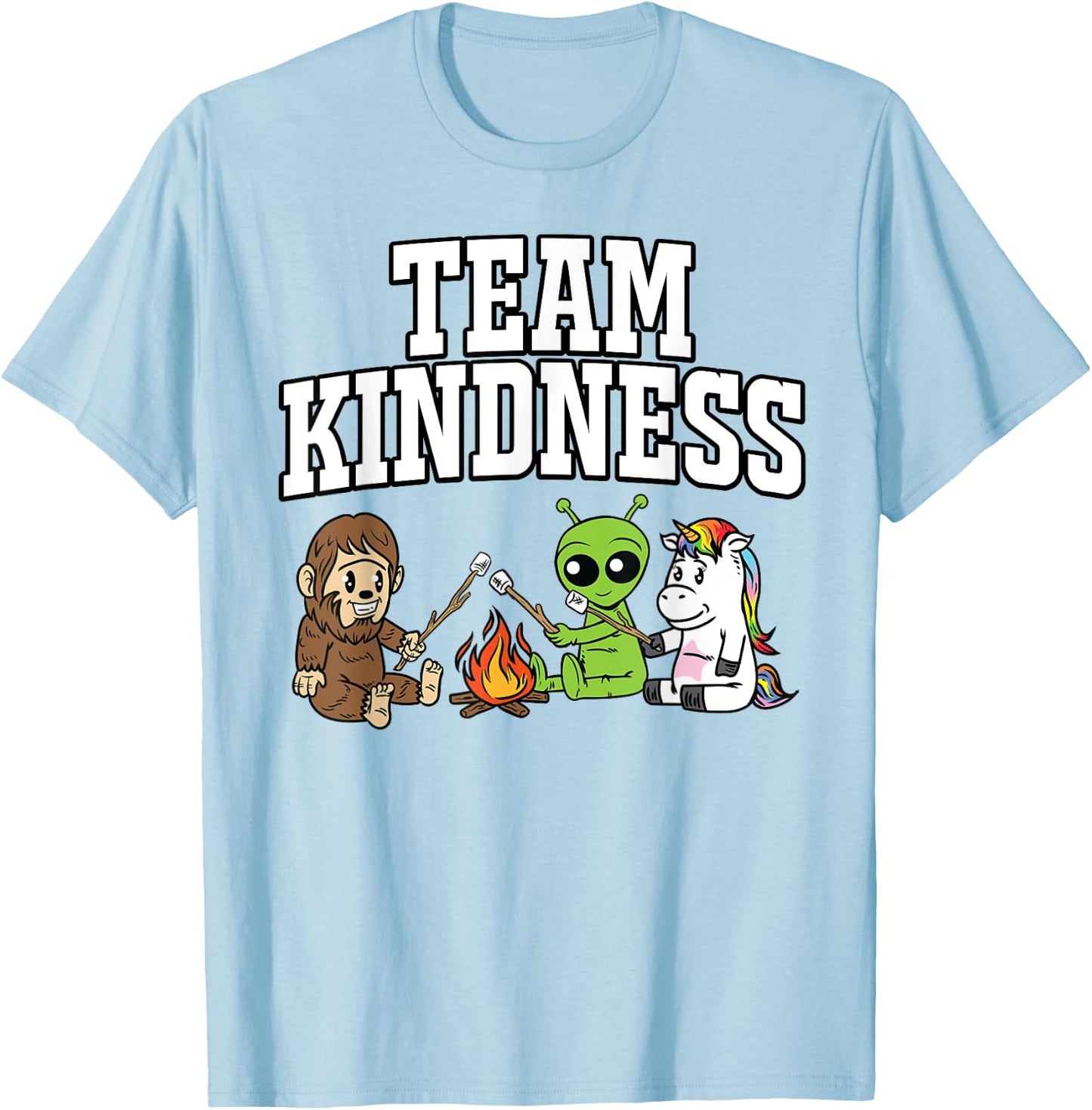 Team Kindness Shirt - Alien Unicorn Teacher Gifts Women Kids T-Shirt - T-Shirt | Light Blue