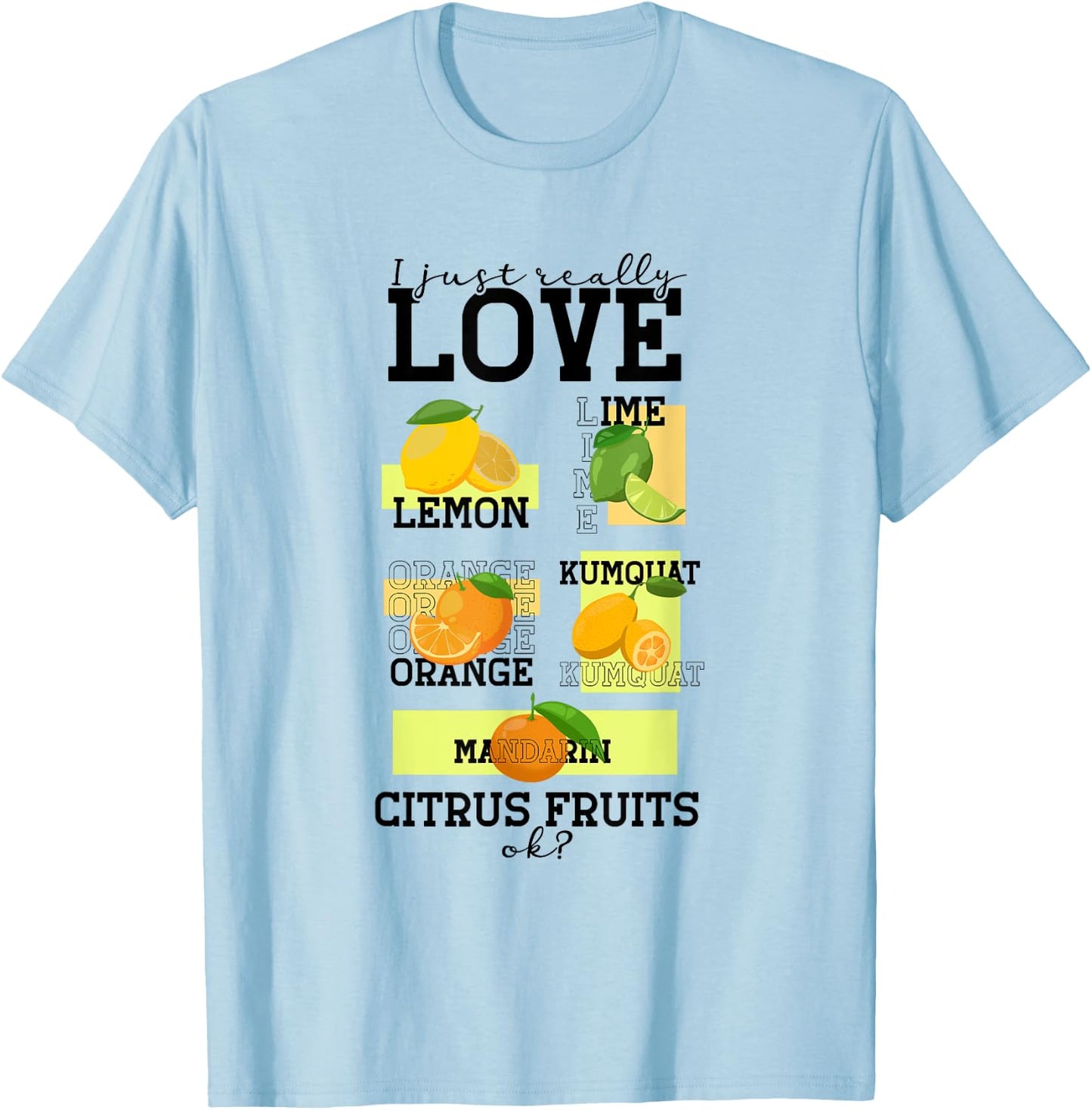 Citrus , white, S T-Shirt - T-Shirt | Light Blue