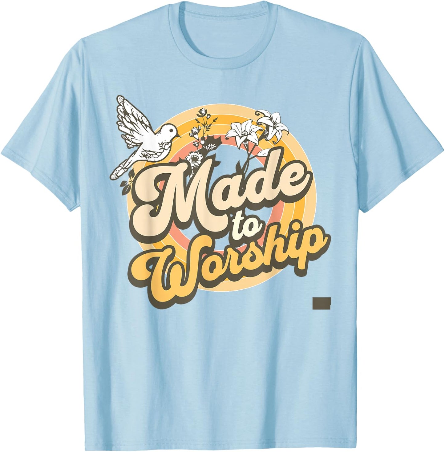 Made To Worship T-Shirt - T-Shirt | Light Blue