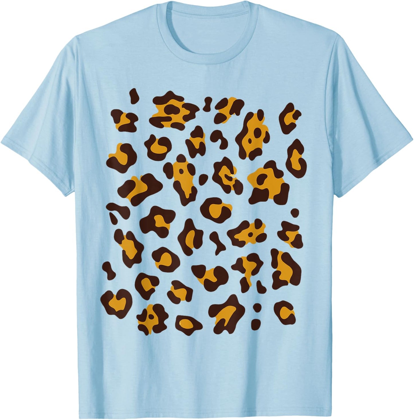 Cute Yellow Leopard Print Costume For Kids and Toddlers T-Shirt - T-Shirt | Light Blue