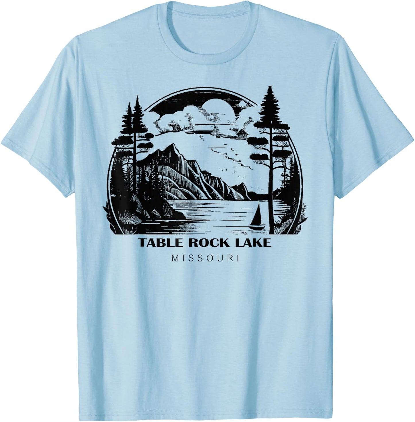 Table Rock Lake Missouri T-Shirt - T-Shirt | Light Blue