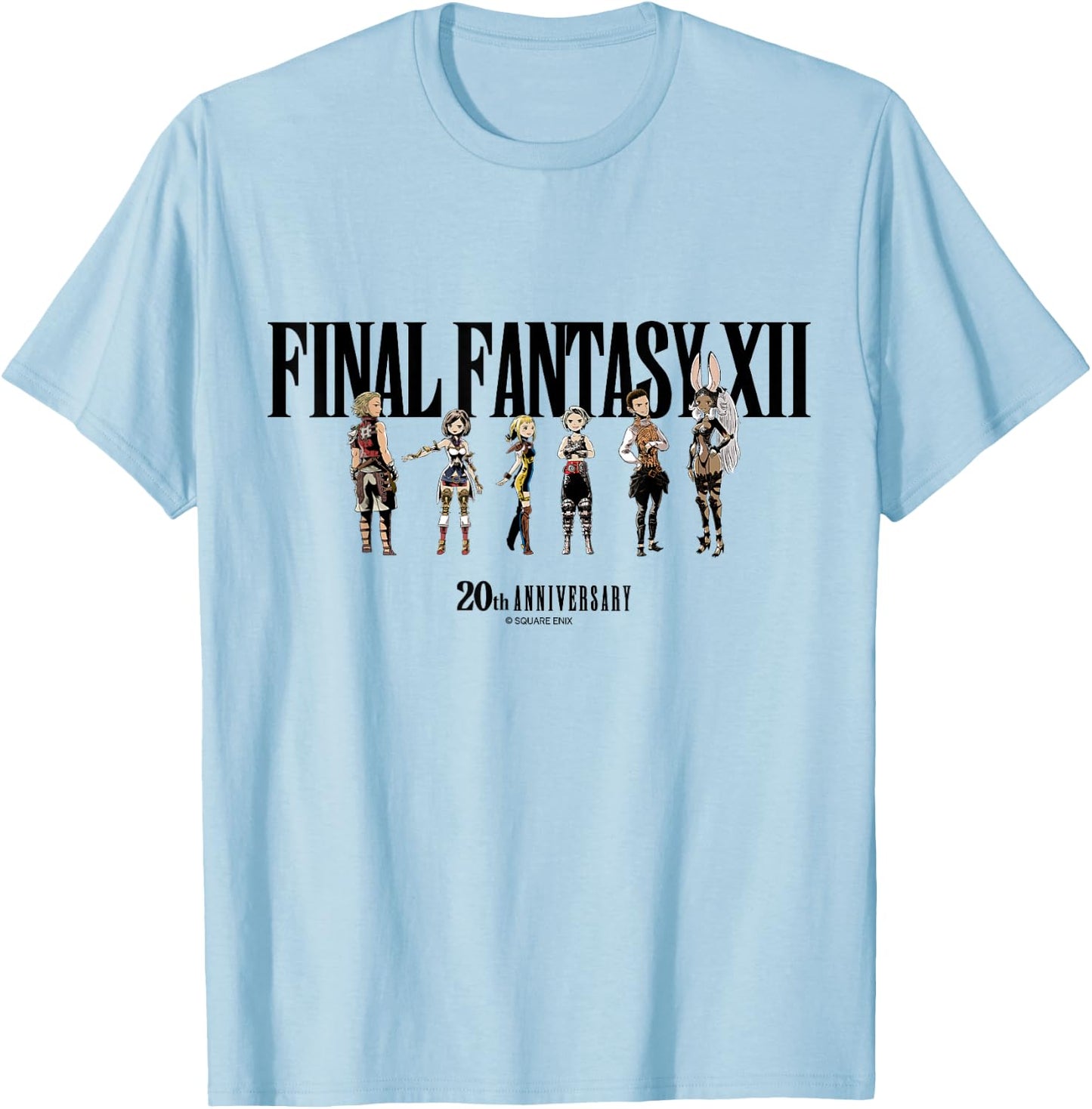 FINAL Fantasy Annivasary Collection FFXII Special Art T-Shirt - T-Shirt | Light Blue
