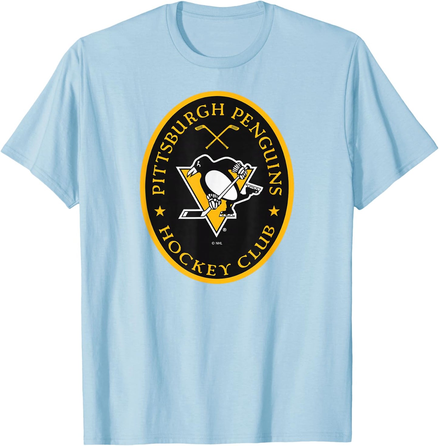 Pittsburgh Penguins Iconic Officially Licensed T-Shirt - T-Shirt | Light Blue