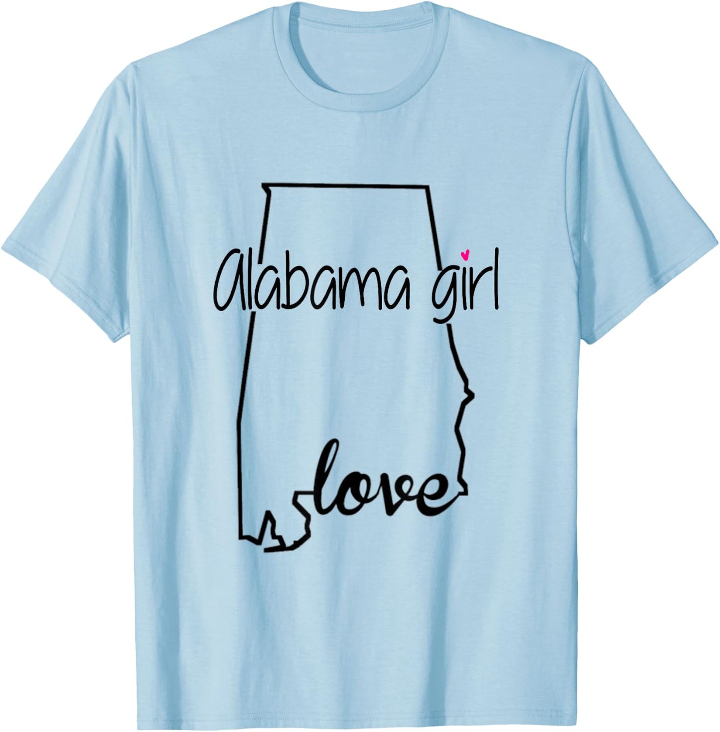 PREMIUM ALABAMA Girl Home State Yellowhammer State T-Shirt - T-Shirt | Light Blue
