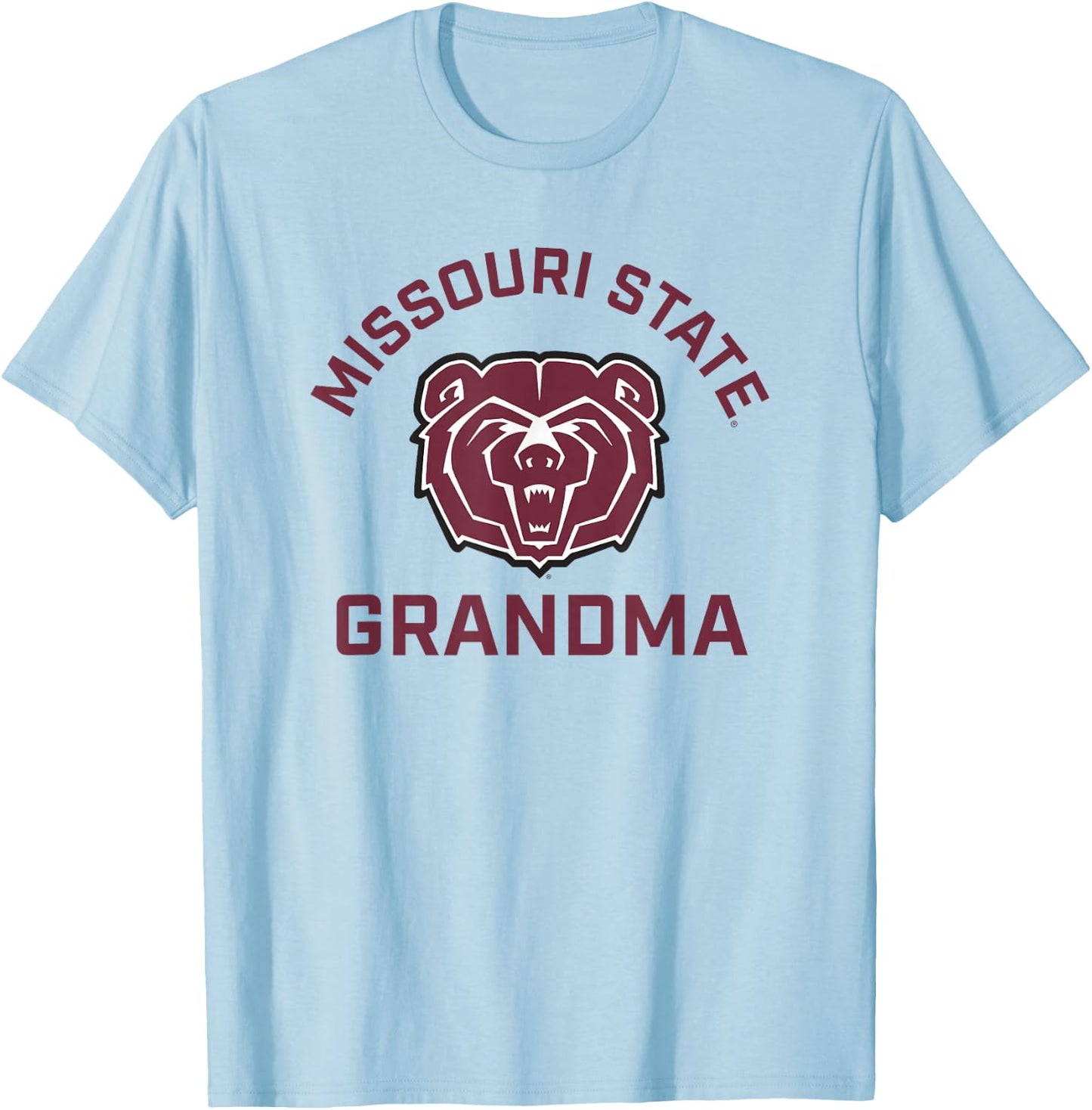 Missouri State University MSU Bears Arched Grandma T-Shirt - T-Shirt | Light Blue