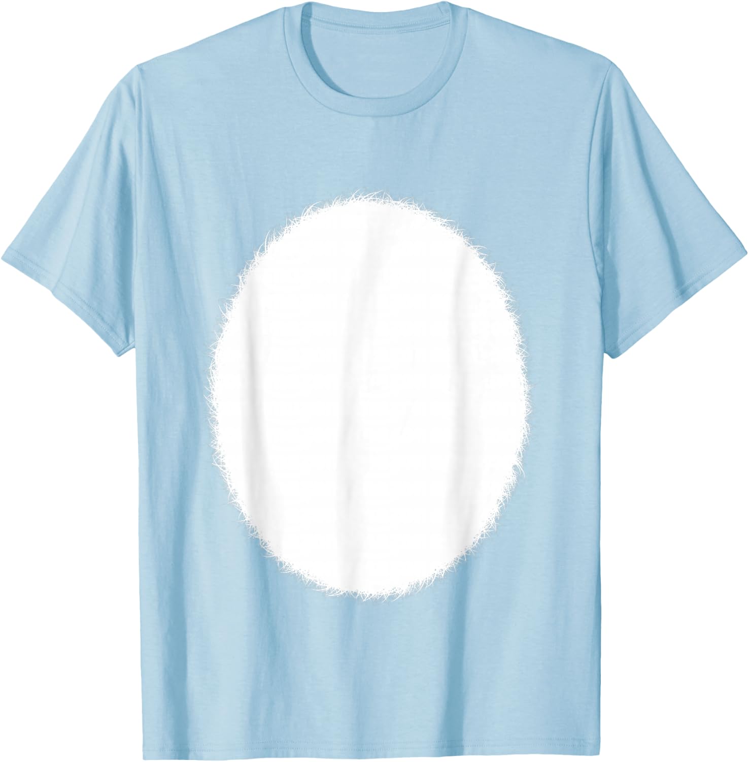 Pink Easter Bunny Rabbit White Furry Tummy Belly Costume T-Shirt - T-Shirt | Light Blue