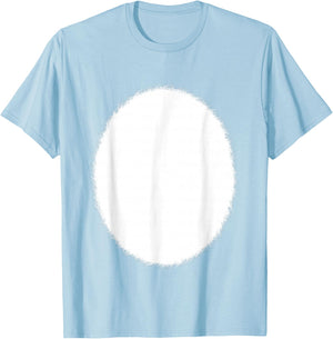 Pink Easter Bunny Rabbit White Furry Tummy Belly Costume T-Shirt - T-Shirt | Light Blue