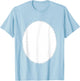 Pink Easter Bunny Rabbit White Furry Tummy Belly Costume T-Shirt - T-Shirt | Light Blue