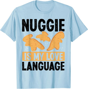 Dino Nuggets Dino Nugget Lover Keychain Chicken Nugget T-Shirt - T-Shirt | Light Blue