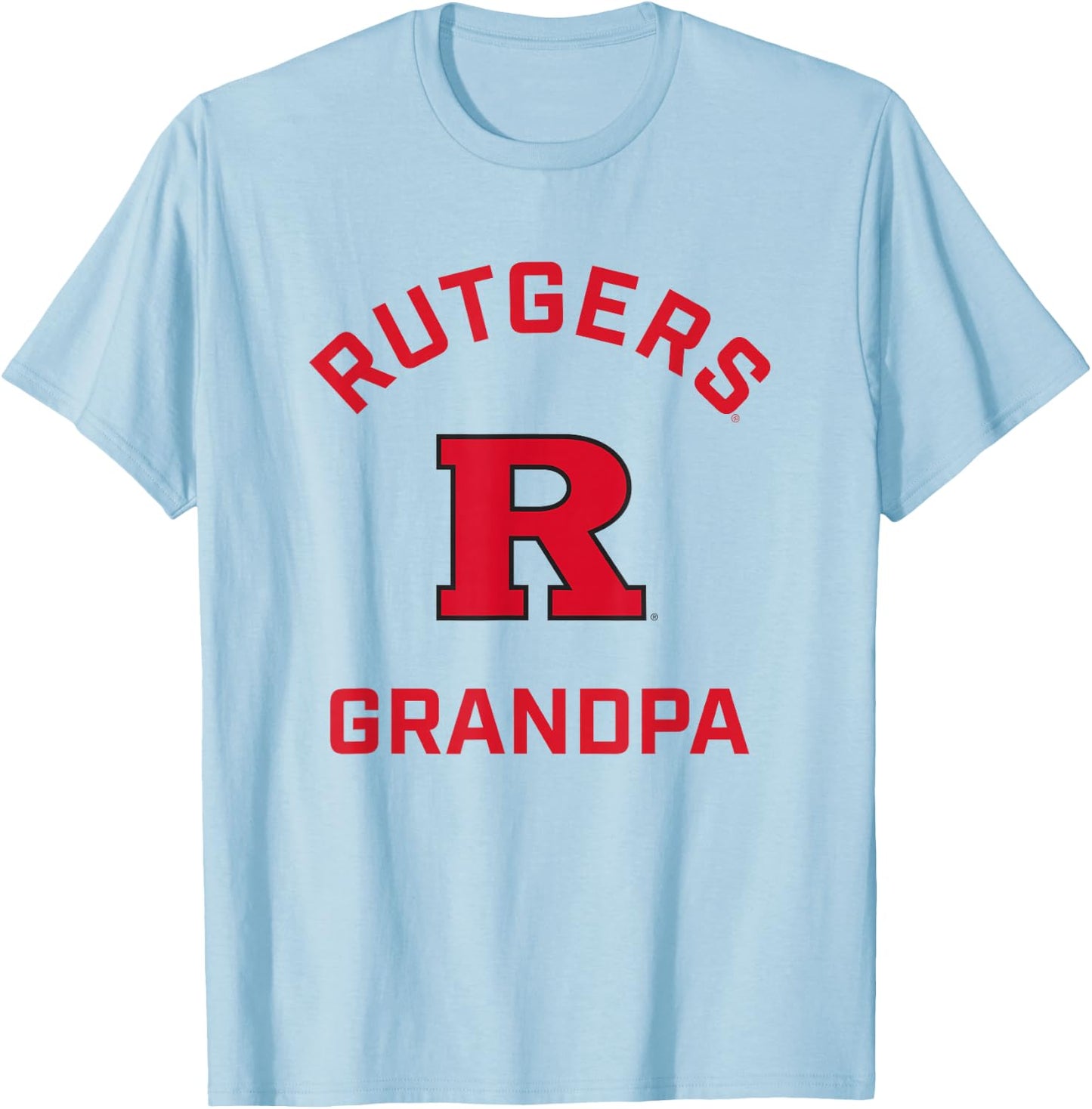 Rutgers University Scarlet Knights Arched Grandpa T-Shirt - T-Shirt | Light Blue