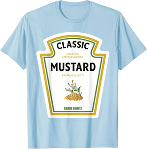 Mustard Halloween 2023 Costume Family Team Ketchup Mayo , yellow T-Shirt - T-Shirt | Light Blue