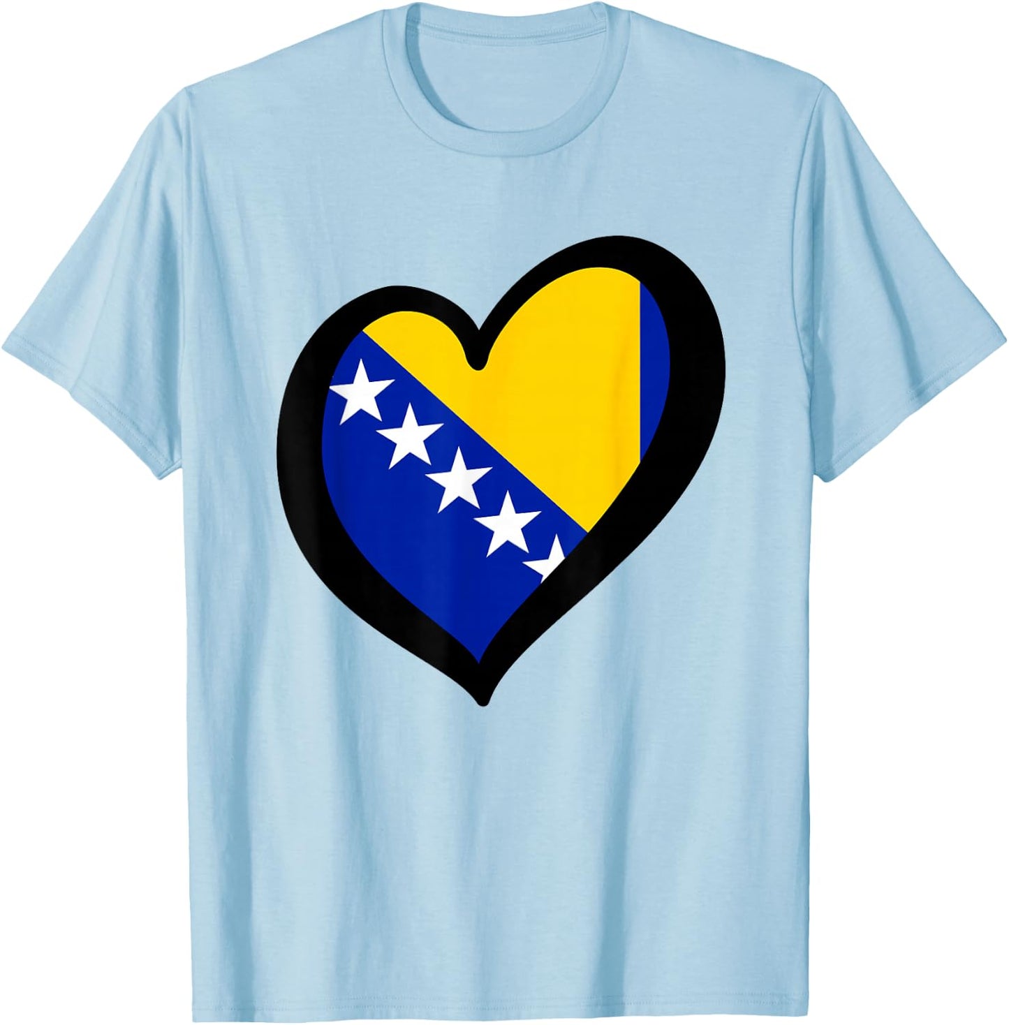 Bosnien Flagge Bosnische Farben Sarajevo Frauen Männer BIH T-Shirt - T-Shirt | Light Blue