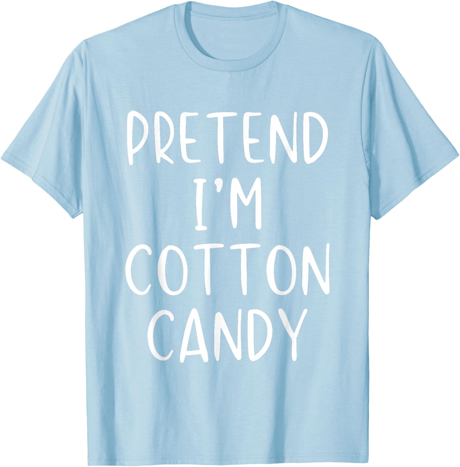 Pretend I'm A Cotton Candy Costume Halloween Simple Kid T-Shirt - T-Shirt | Light Blue