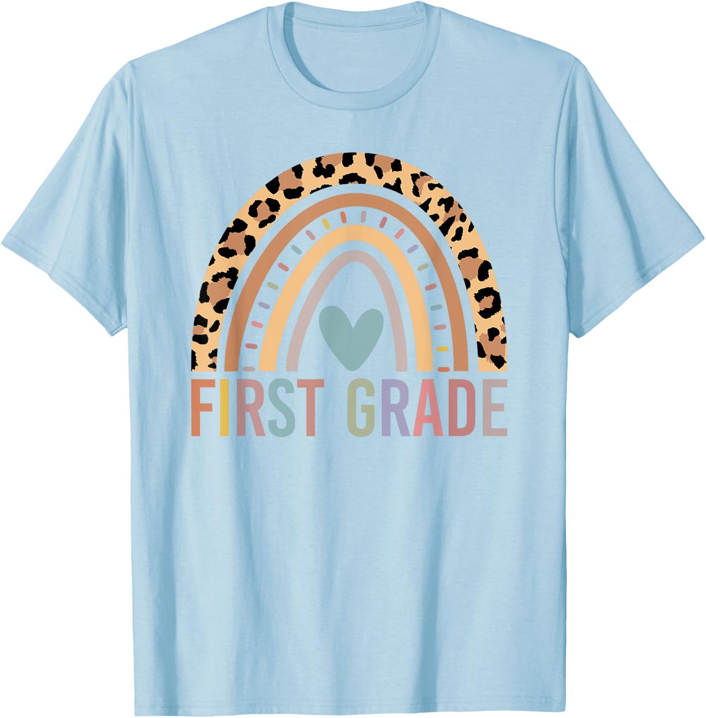 First Grade Rainbow Girls Boys Teacher Team 1st Grade Squad T-Shirt - T-Shirt | Light Blue