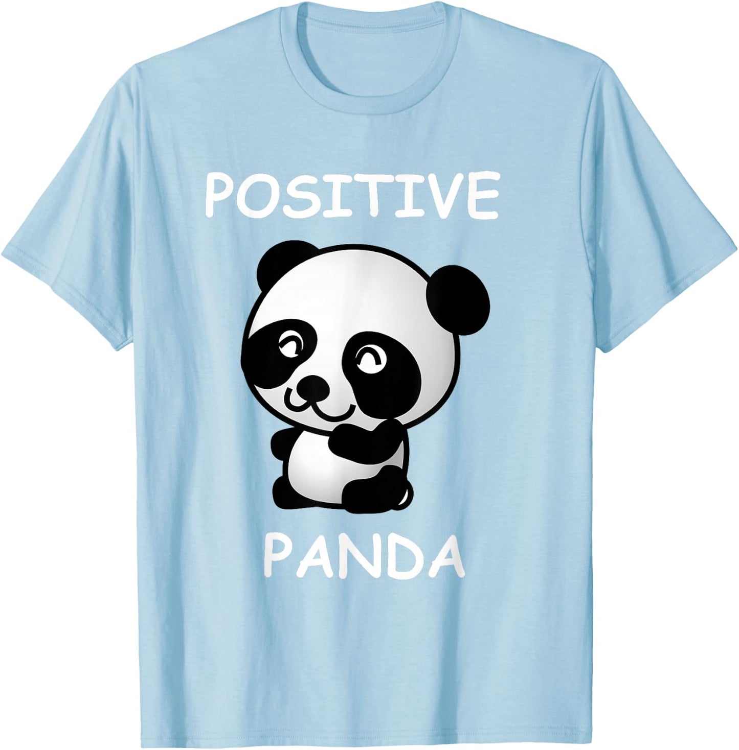 Cute Panda Bear for Positive Kids T-Shirt - T-Shirt | Light Blue