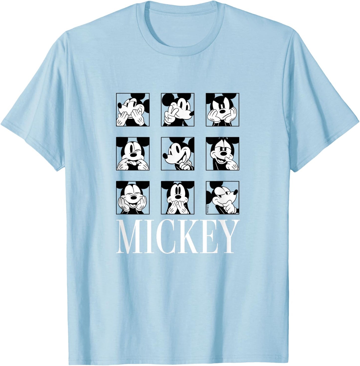 Mickey Mouse - Mickey Expression T-Shirt - T-Shirt | Light Blue
