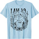 Funny 43th Birthday I Am 42 Plus 1 Middle Finger 42+1, im 43 T-Shirt - T-Shirt | Light Blue