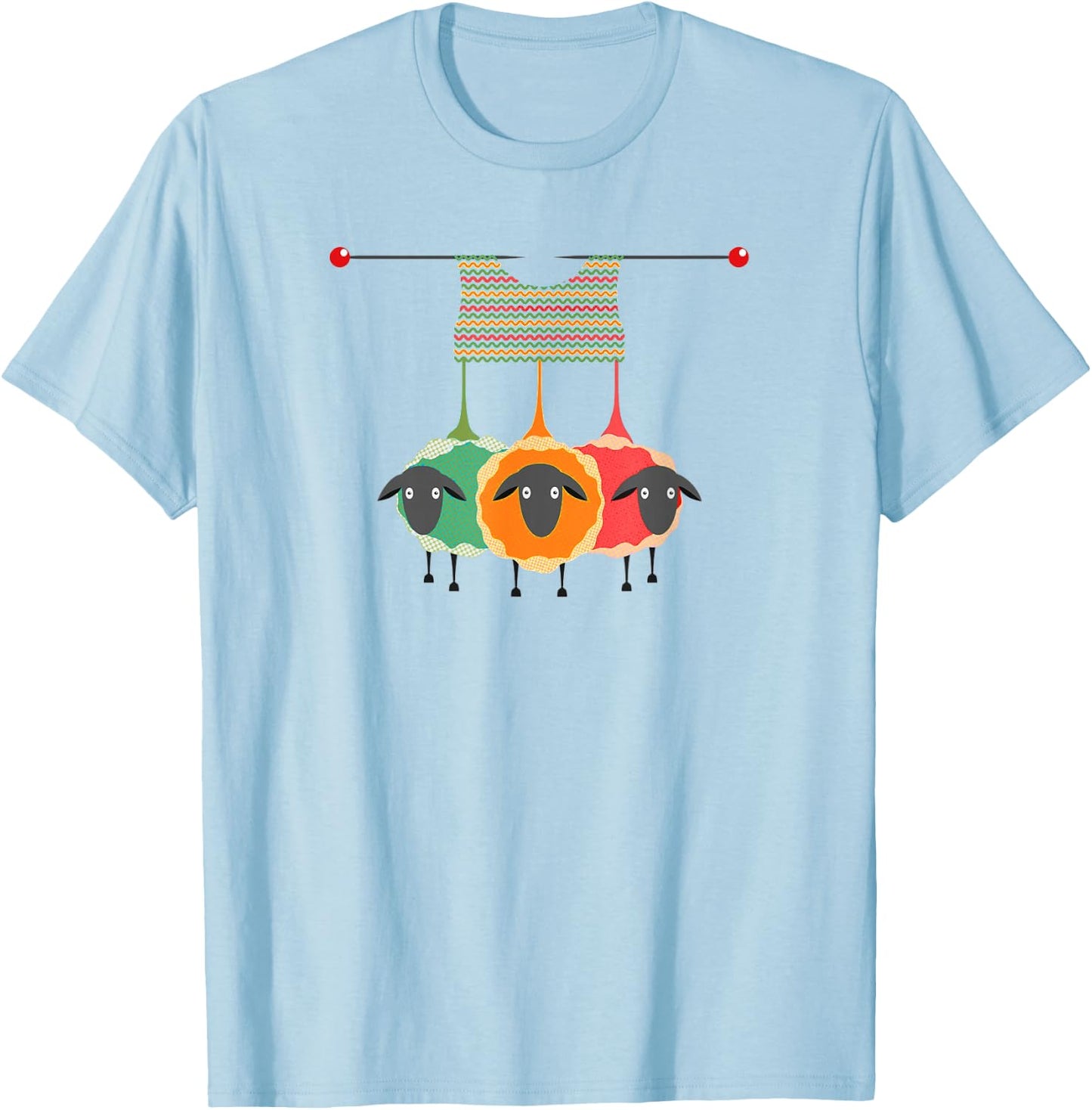 Funny Knitting Knitters Yarn Gift T-Shirt - T-Shirt | Light Blue