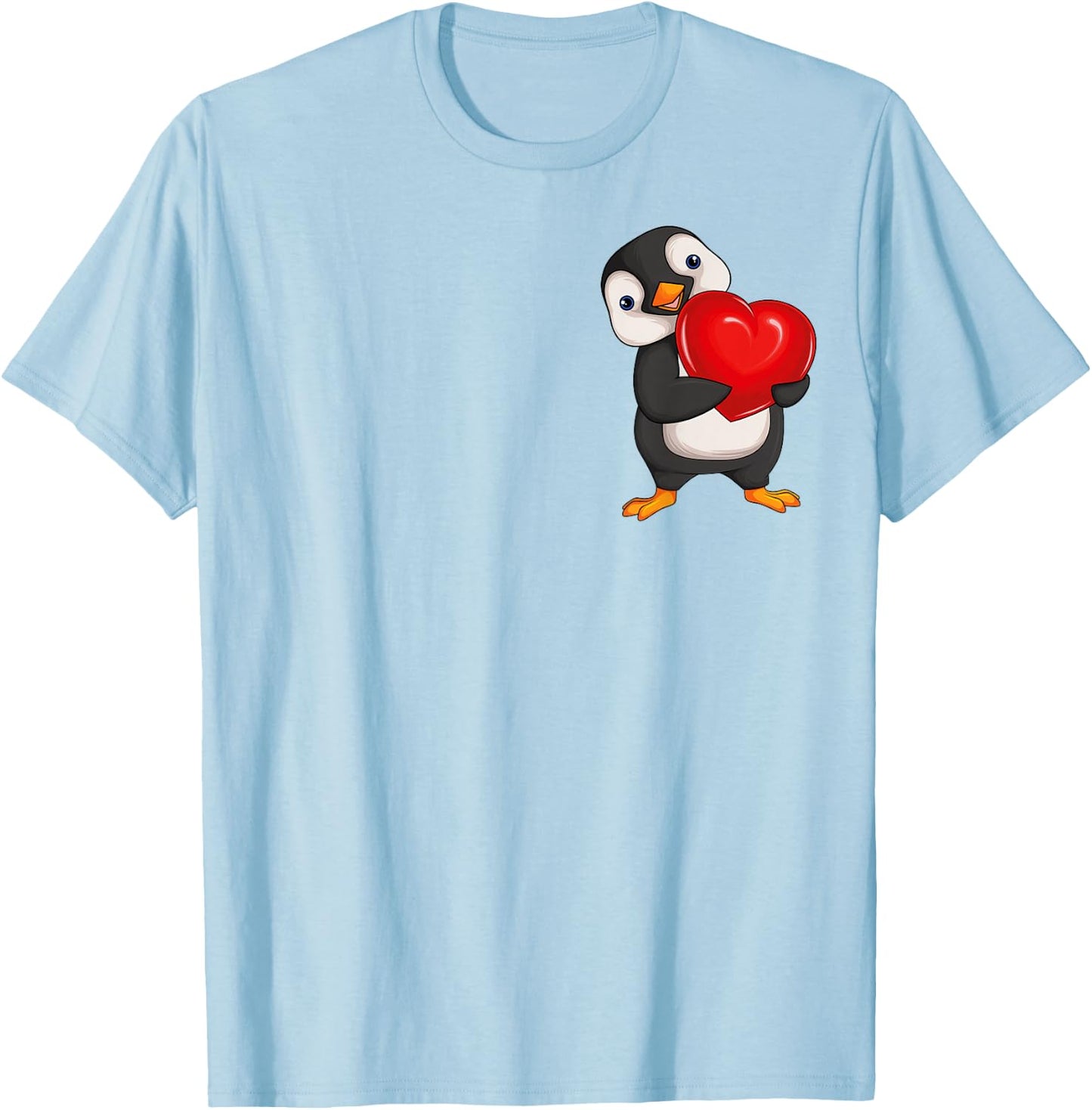 Penguin Women's Girls Children Penguin T-Shirt - T-Shirt | Light Blue