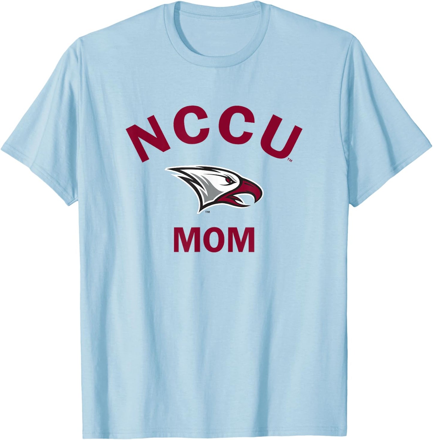 North Carolina Central NCCU Eagle Arched Mom T-Shirt - T-Shirt | Light Blue