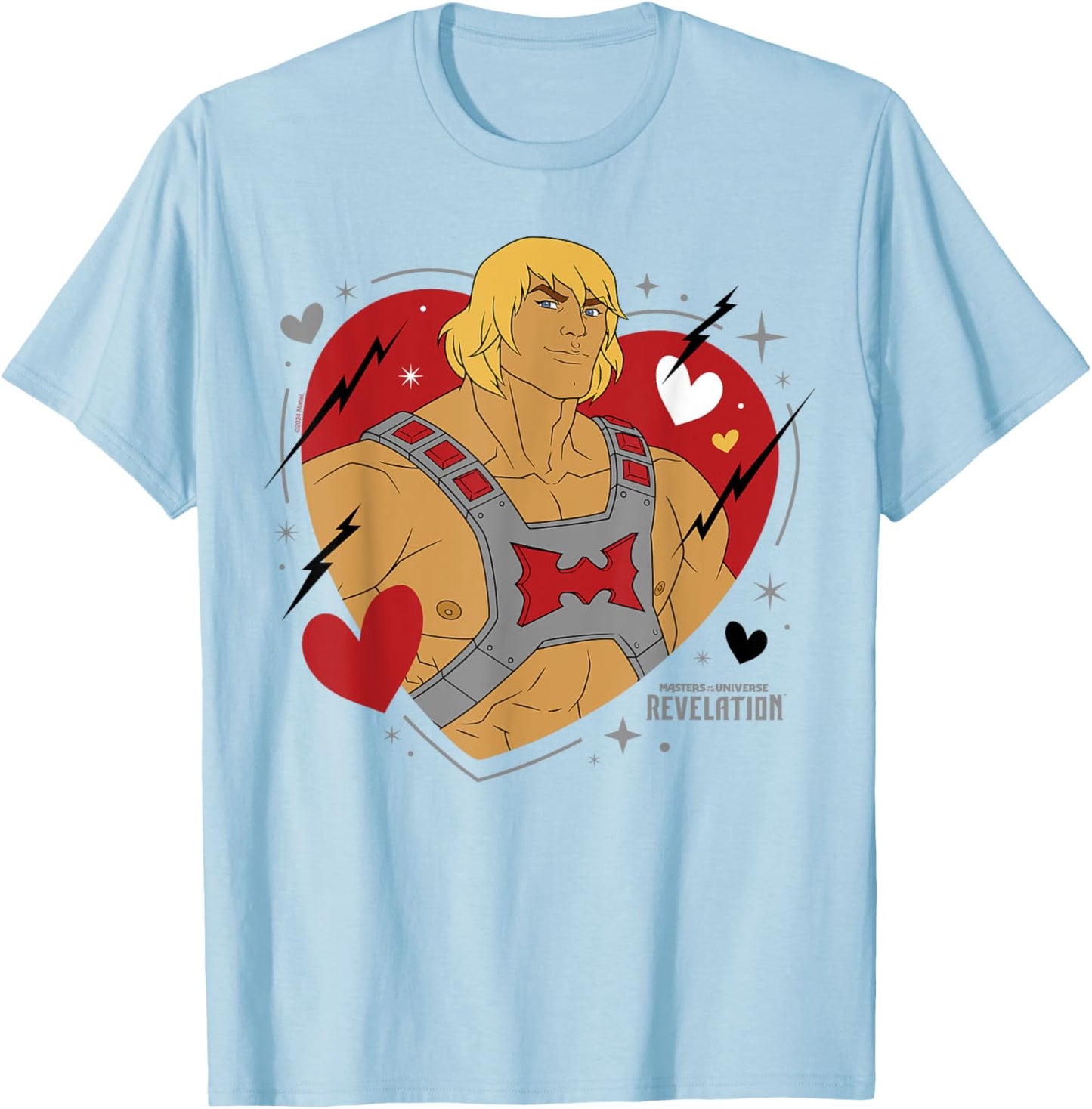 The Revelation of Masters of the Universe - He Man Heart , blue T-Shirt - T-Shirt | Light Blue