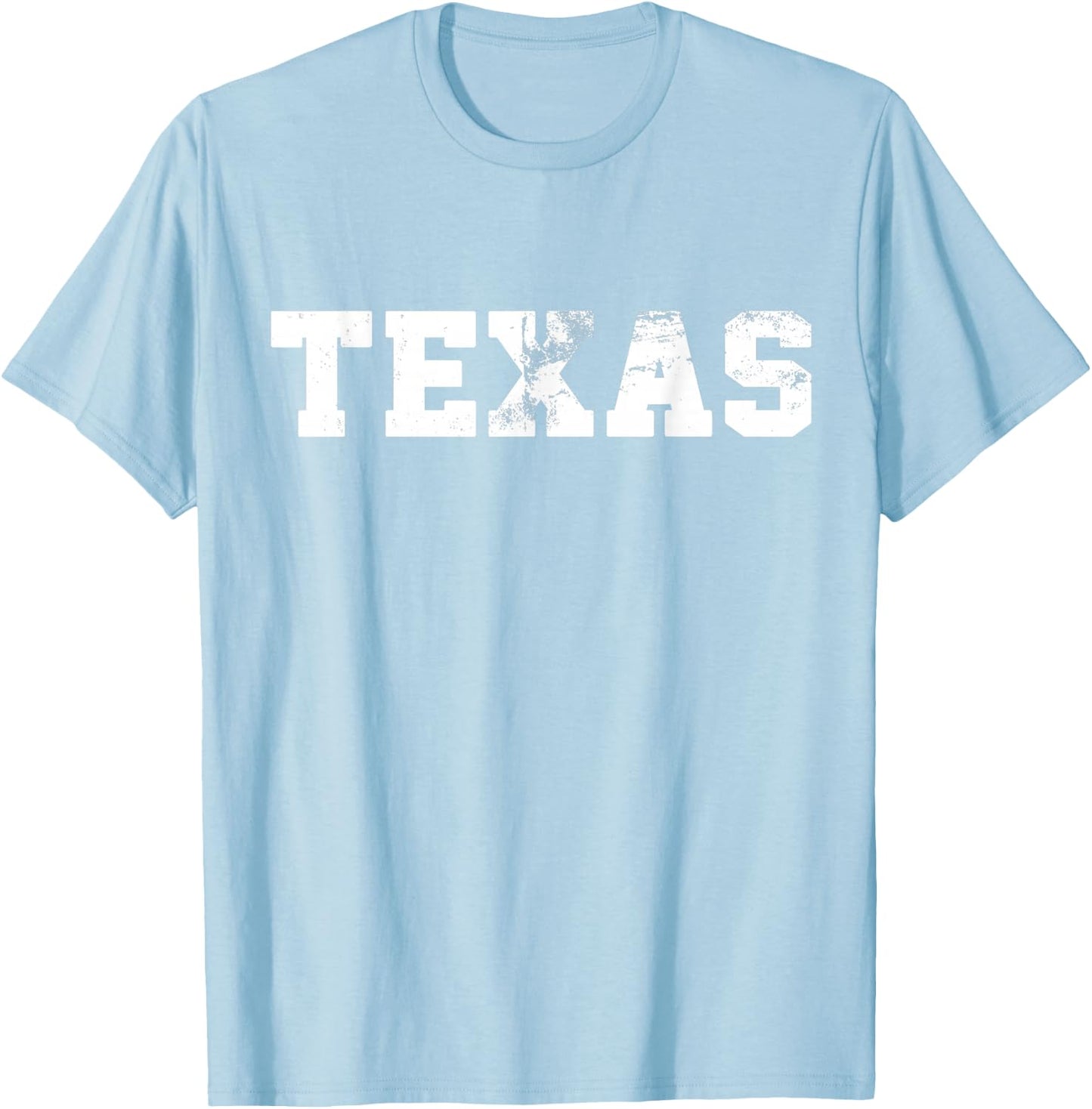 Vintage Texas Men Texas Women Retro Orange Gift T-Shirt - T-Shirt | Light Blue