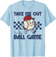 Baseball Take Me Out to The Ball Game Retro Men Boys Kids T-Shirt - T-Shirt | Light Blue