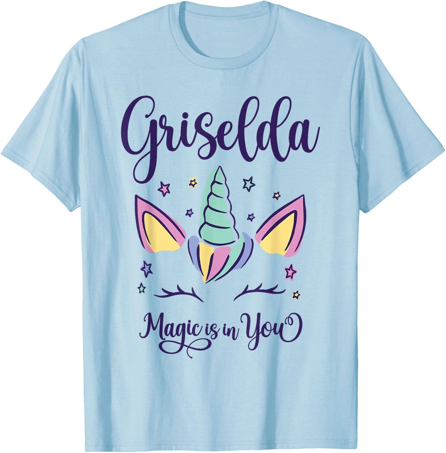 First Name Griselda Personalized Griselda T-Shirt - T-Shirt | Light Blue