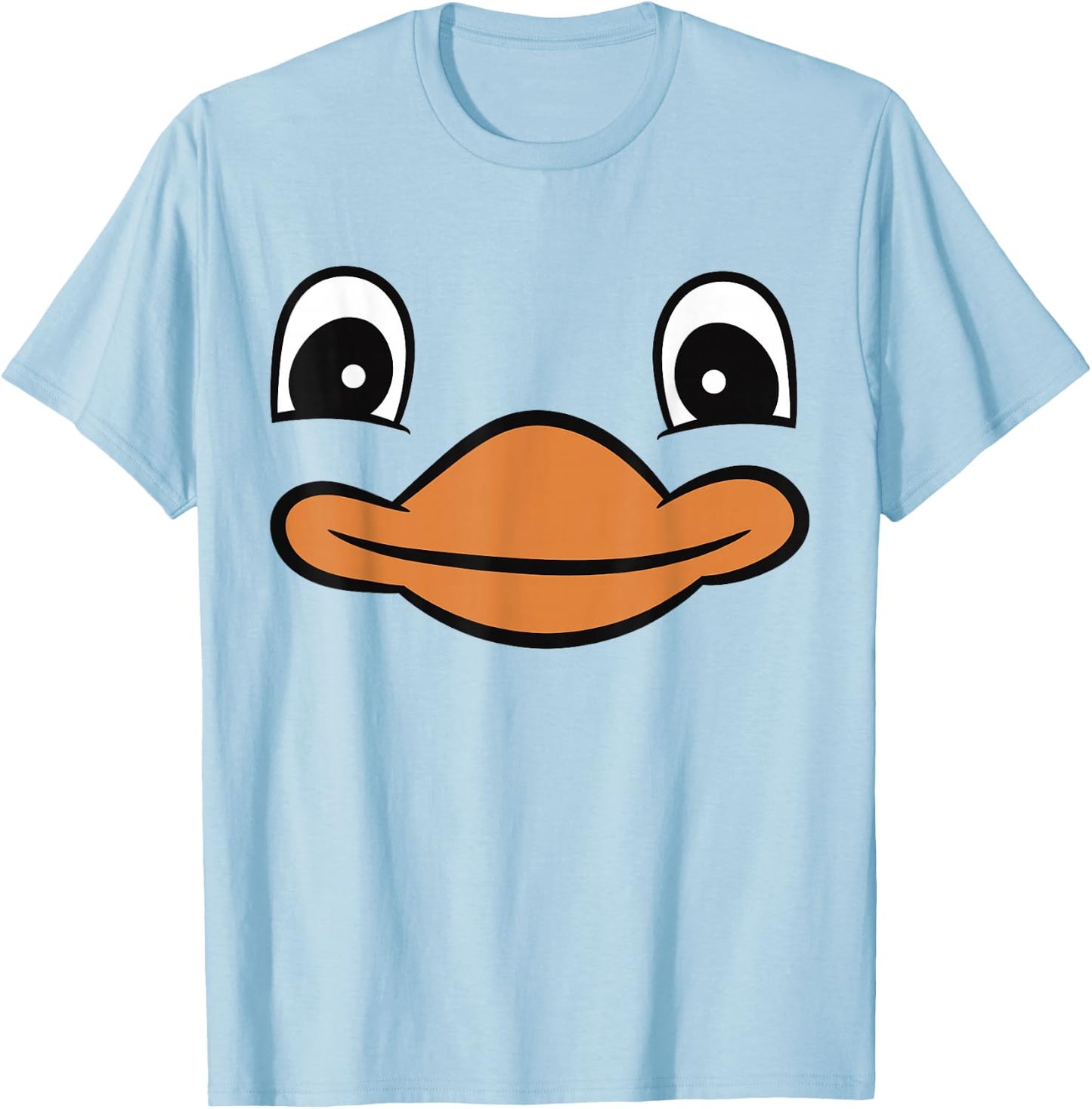 Duck Face Cute Yellow Rubber Duck T-Shirt - T-Shirt | Light Blue