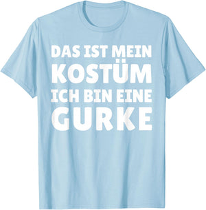 Funny Cucumber Costume for Carnival Halloween , Green T-Shirt - T-Shirt | Light Blue