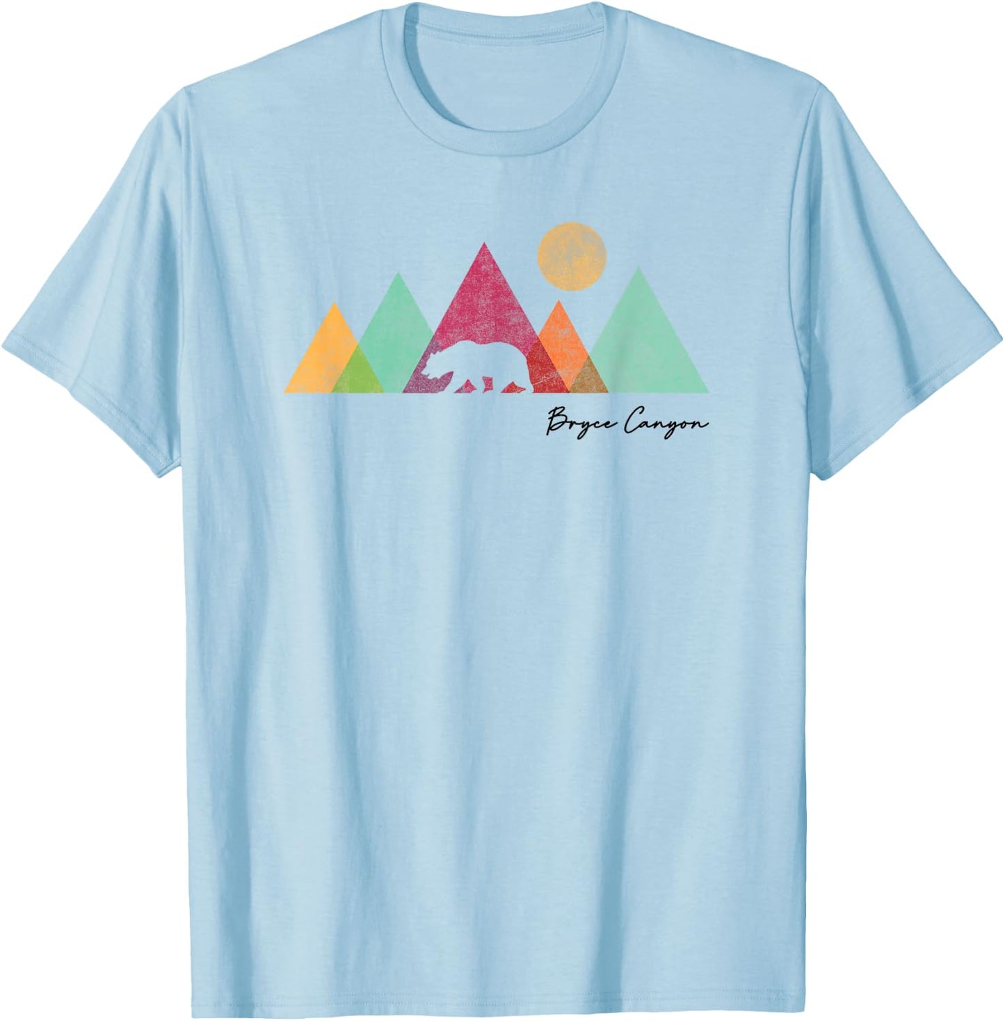 Bryce Canyon Souvenir Colorful Bear Mountain National Park T-Shirt - T-Shirt | Light Blue