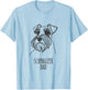 Line Art Best Dog Dad Men - Schnauzer T-Shirt - T-Shirt | Light Blue