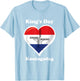 Dutch Koningsdag King's Day , Orange, S T-Shirt - T-Shirt | Light Blue