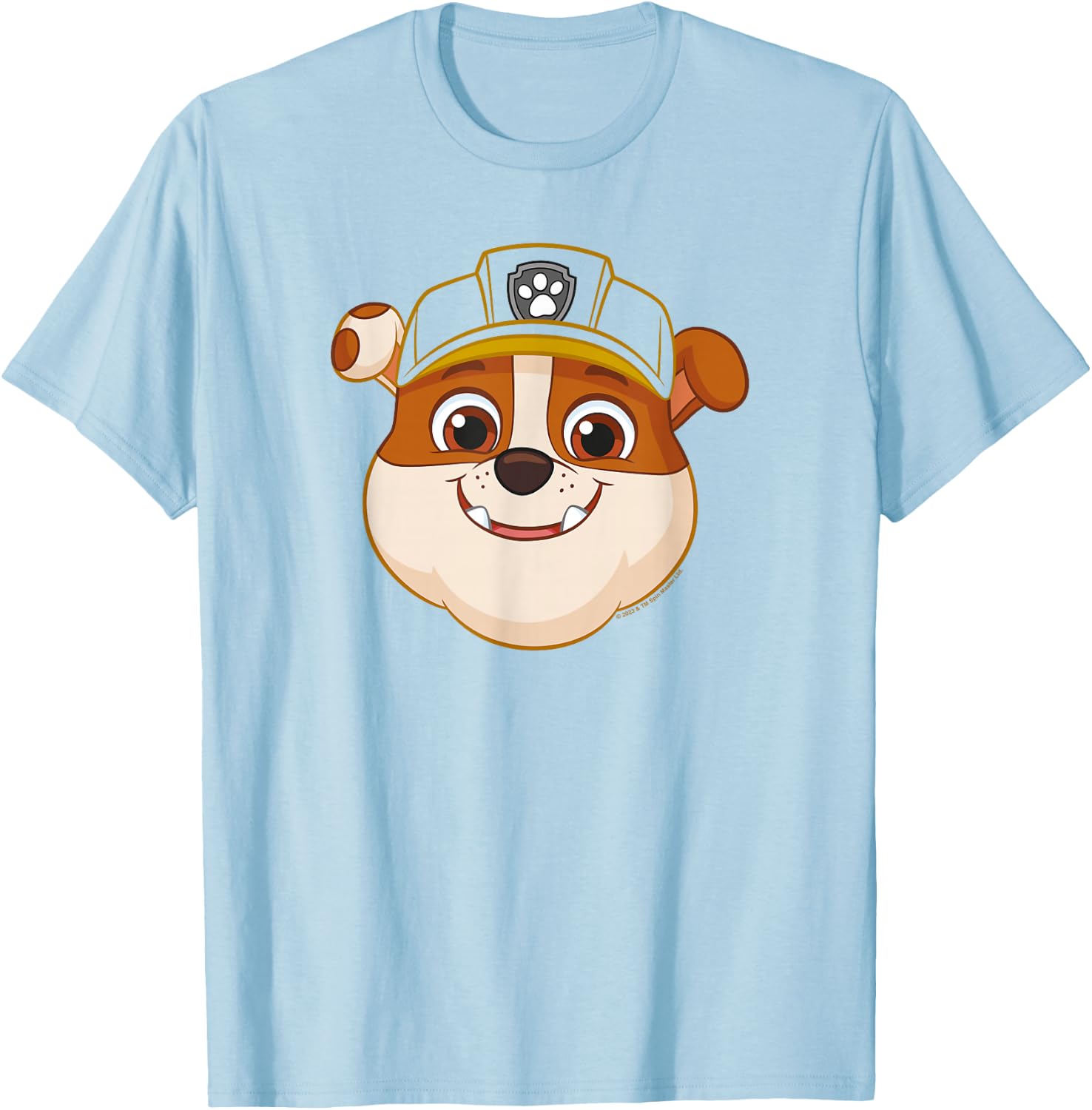 PAW Patrol Rubble Grin , yellow T-Shirt - T-Shirt | Light Blue