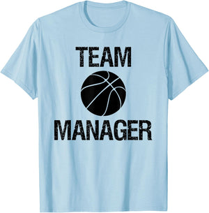 Basketball Team Equipment Manager T-Shirt - T-Shirt | Light Blue