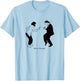 Mia and Vincent Dance 90s Cult Film Aesthetic , White T-Shirt - T-Shirt | Light Blue
