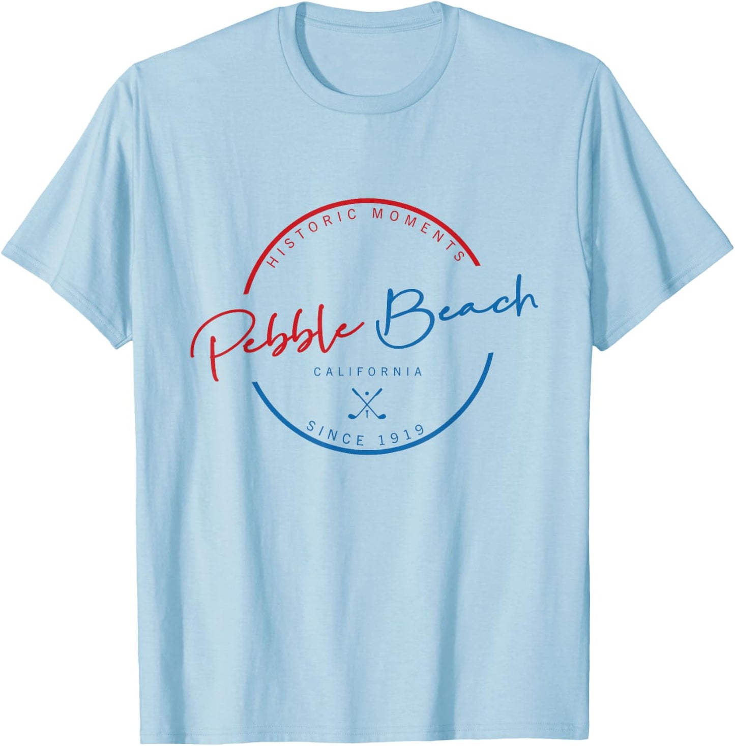 Pebble Beach Golf T-Shirt - T-Shirt | Light Blue
