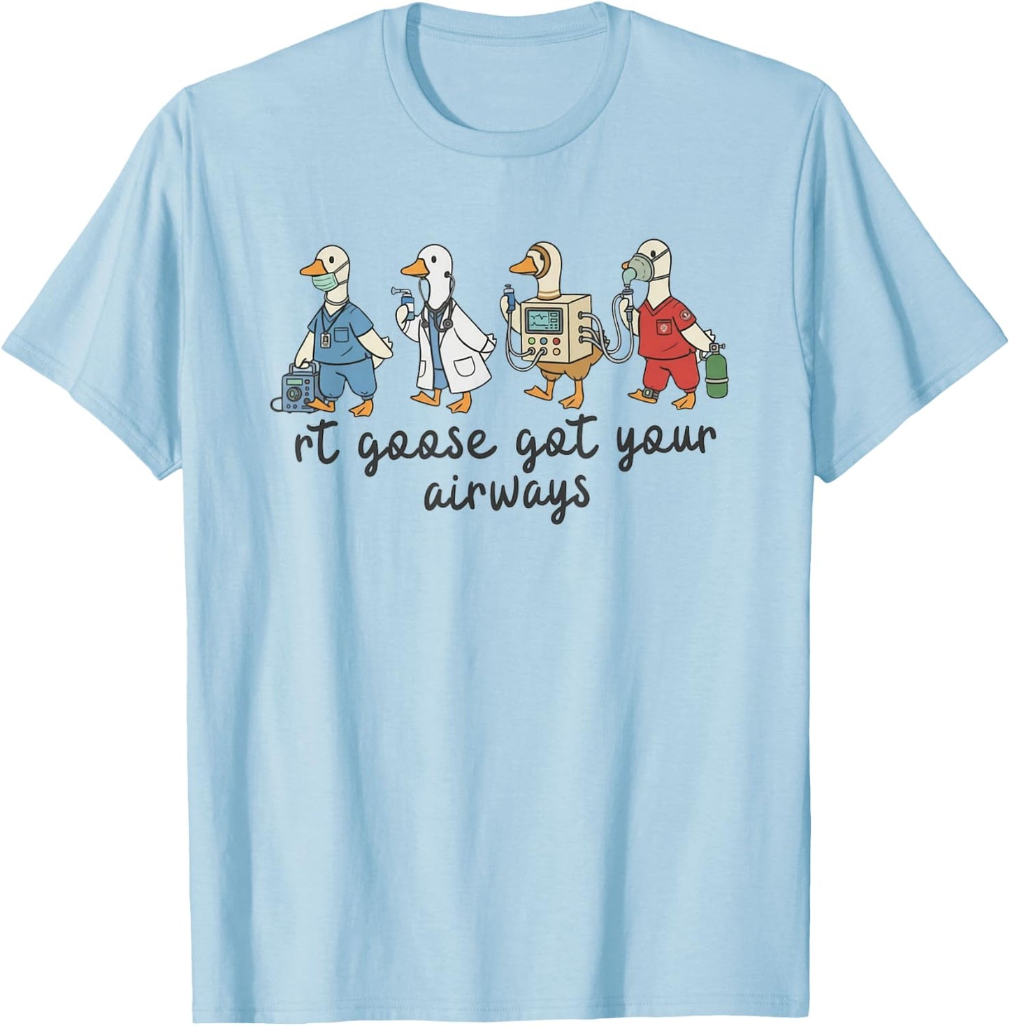Retro Respiratory Therapy Student RT Appreciation RRT T-Shirt - T-Shirt | Light Blue