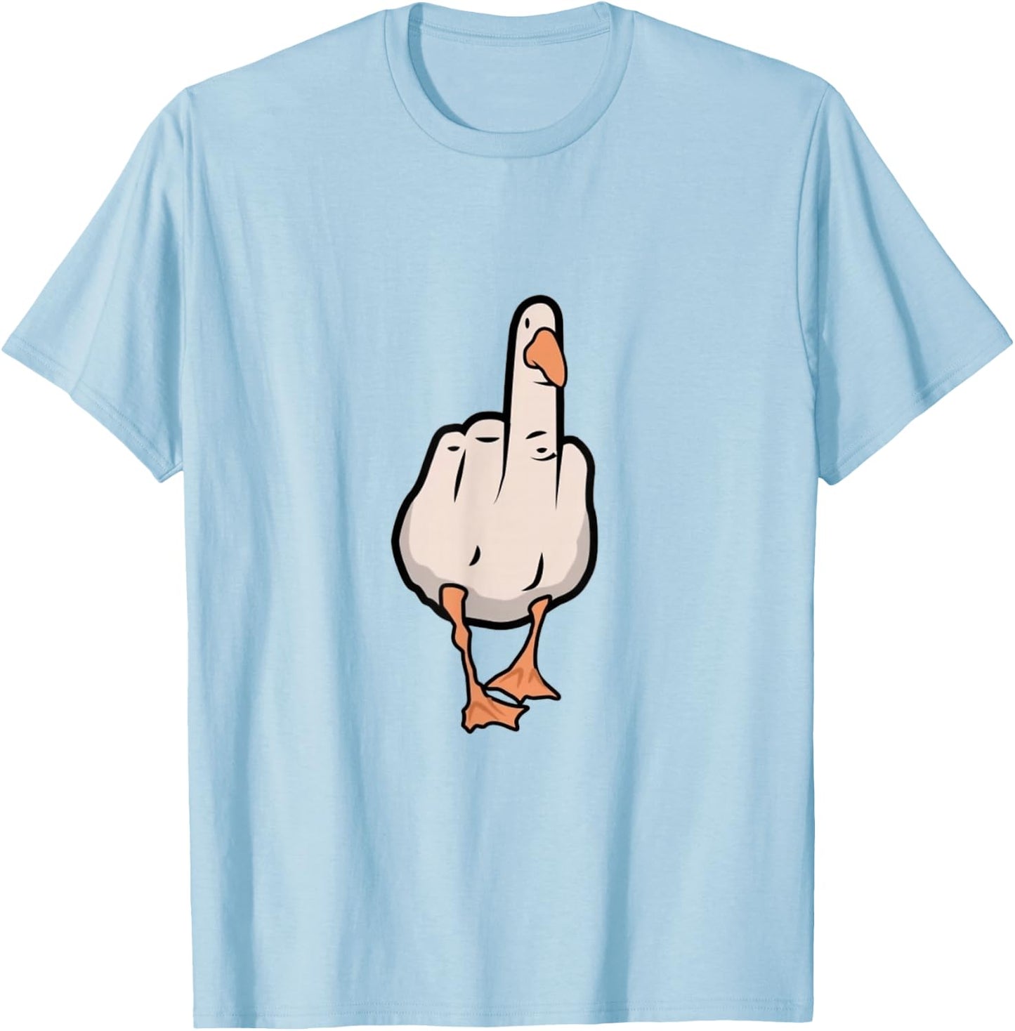 Anti-social duck T-Shirt - T-Shirt | Light Blue