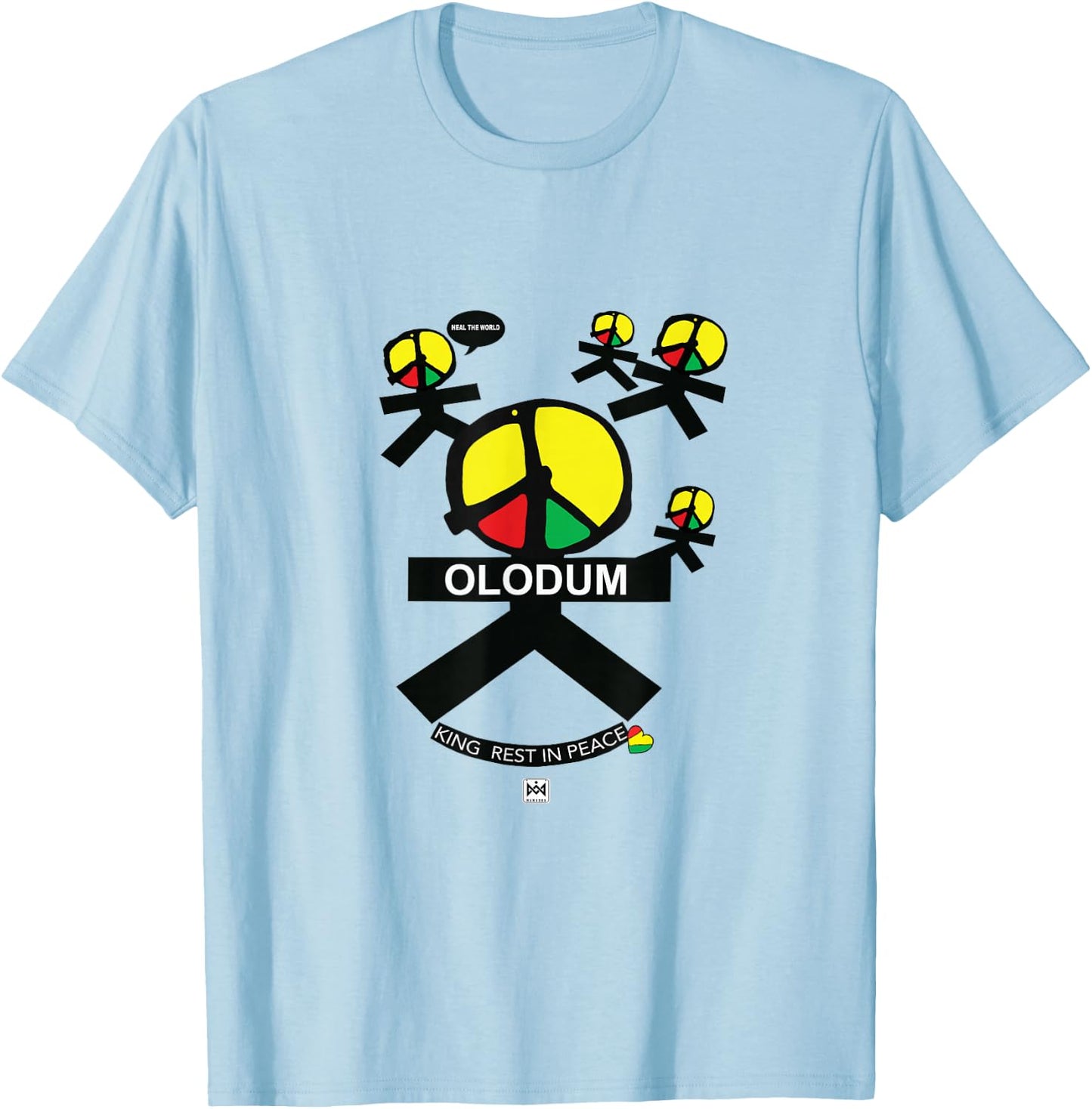 OLODUM , white, S T-Shirt - T-Shirt | Light Blue