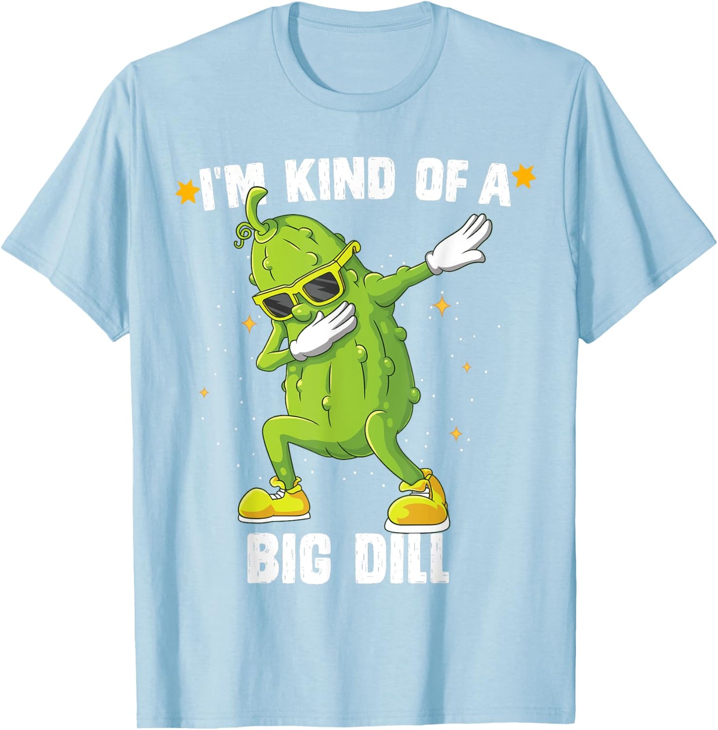 I'm Kind Of Big Dill Pickle Dabbing Halloween Cucumber T-Shirt - T-Shirt | Light Blue