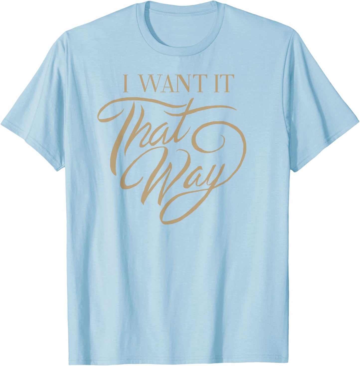 Backstreet Boys – Cursive IWITW T-Shirt - T-Shirt | Light Blue
