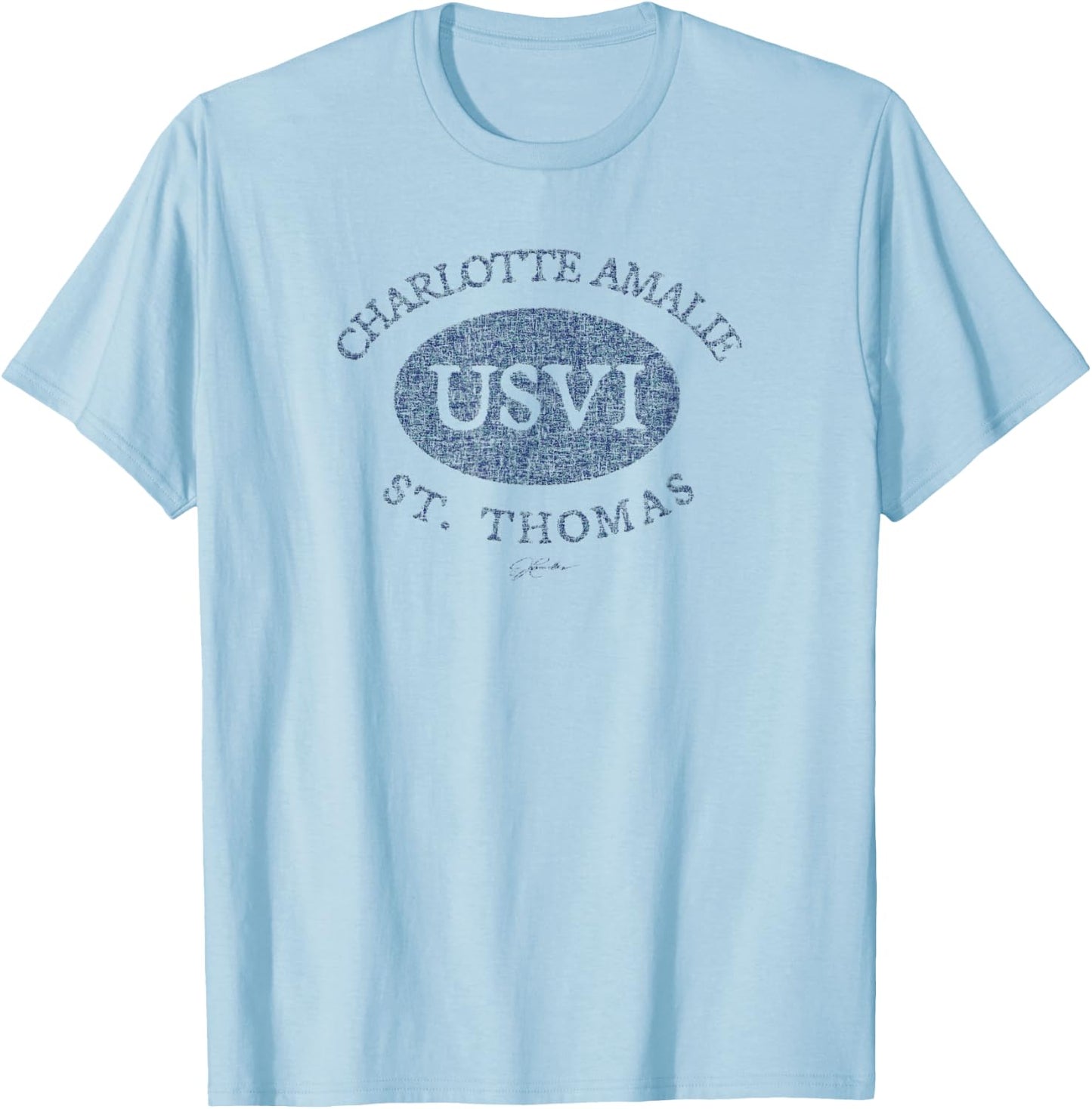 JCombs: Charlotte Amalie, St. Thomas, USVI T-Shirt - T-Shirt | Light Blue