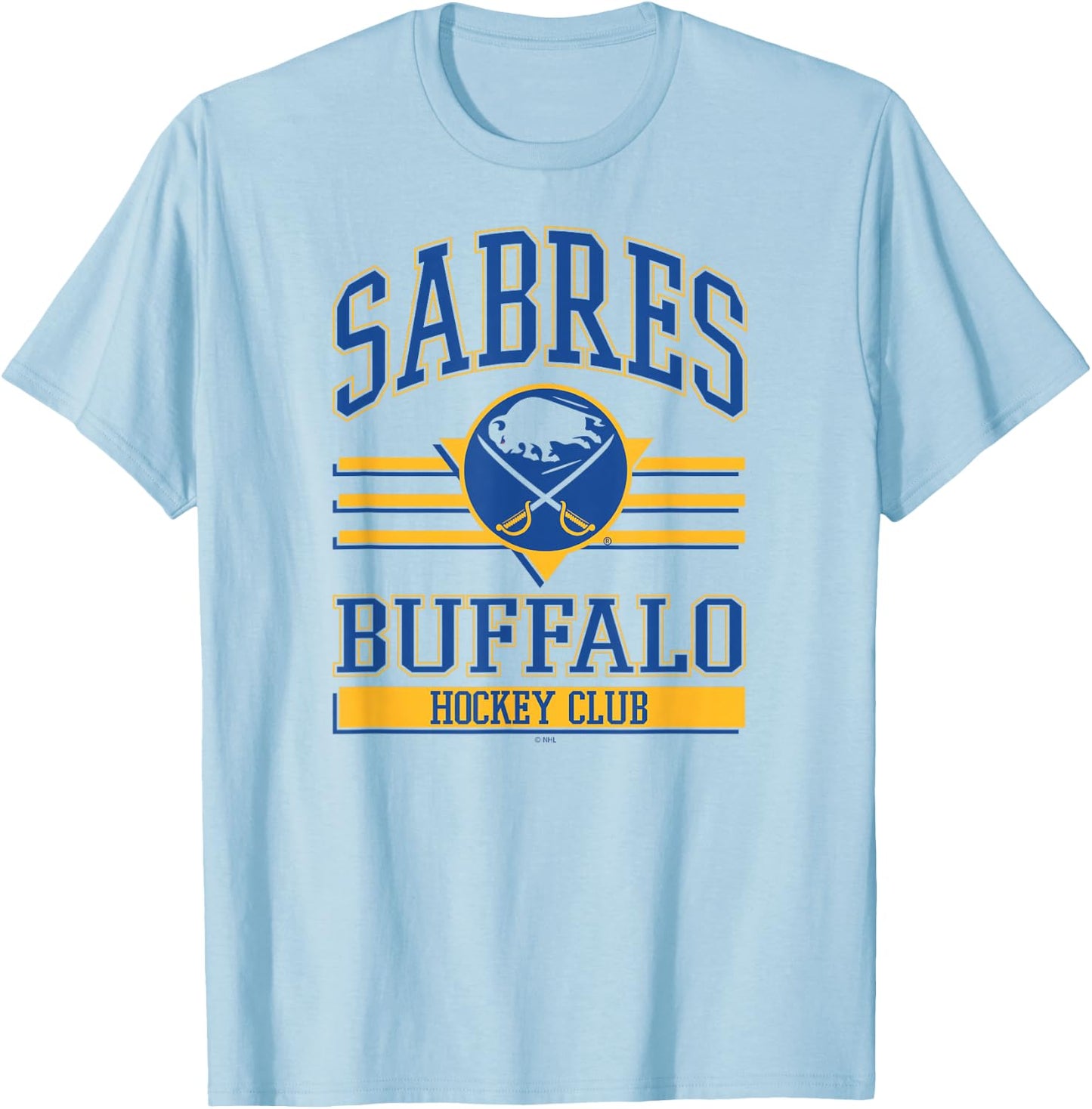 Buffalo Sabres Hockey Club White Officially Licensed T-Shirt - T-Shirt | Light Blue