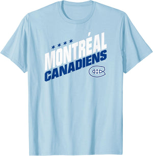 Montreal Canadiens Fuel Red Officially Licensed T-Shirt - T-Shirt | Light Blue