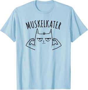 Fitness Bodybuilder Fitnesstrainer Fitnessstudio Muskelkater T-Shirt - T-Shirt | Light Blue