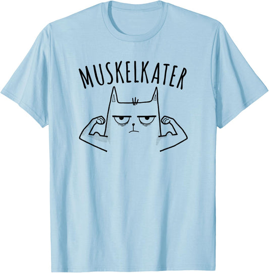 Fitness Bodybuilder Fitnesstrainer Fitnessstudio Muskelkater T-Shirt - T-Shirt | Light Blue