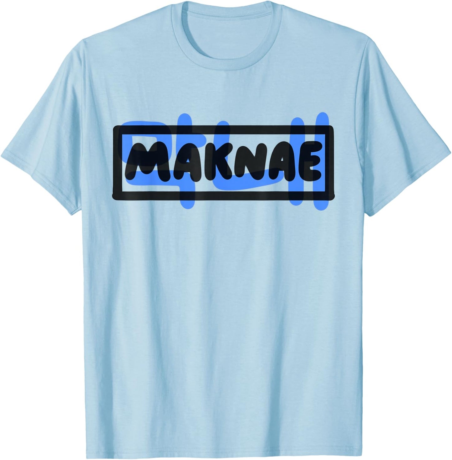 Maknae K-Pop Hangul Funny Cute South Korean Music T-Shirt - T-Shirt | Light Blue