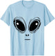 Alien Alien Costume Fancy Dress Carnival Halloween , Green T-Shirt - T-Shirt | Light Blue