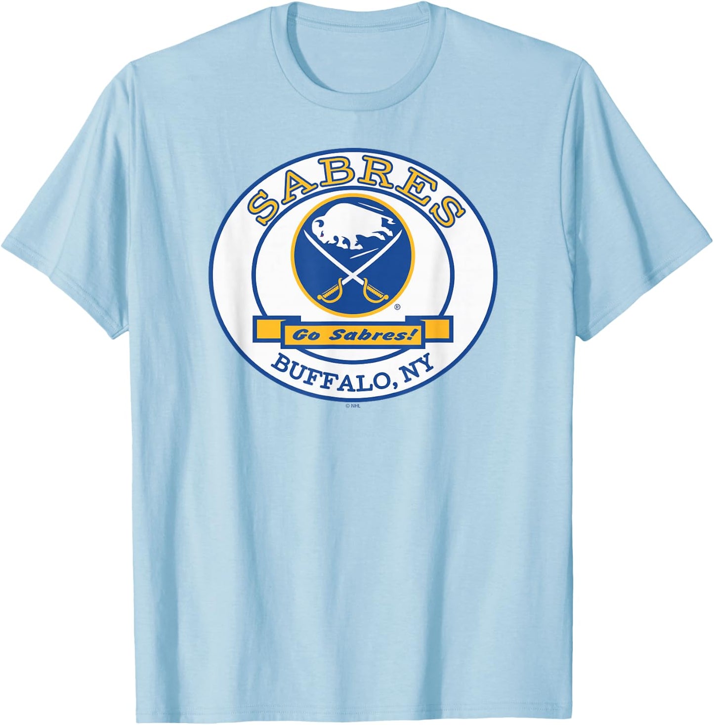 Buffalo Sabres Go Gray Officially Licensed T-Shirt - T-Shirt | Light Blue